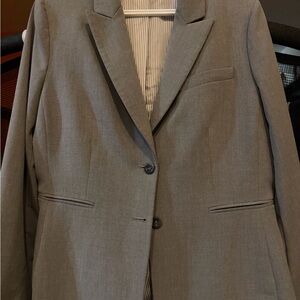 Tahari Arthur S. Levine Gray Suit Jacket Petite